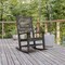 Flash Furniture Gray All-Weather Classic Outdoor Rocking Chair LE-HMP-2002-110-GY-GG - alternate 1